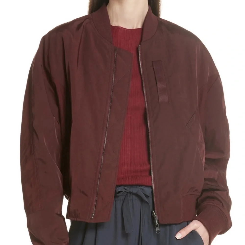Vince Bomber Jacket Reversible Full Zip